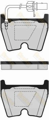 BRAKE ENGINEERING pa1626 -  Комплект тормозных колодок, дисковый тормоз